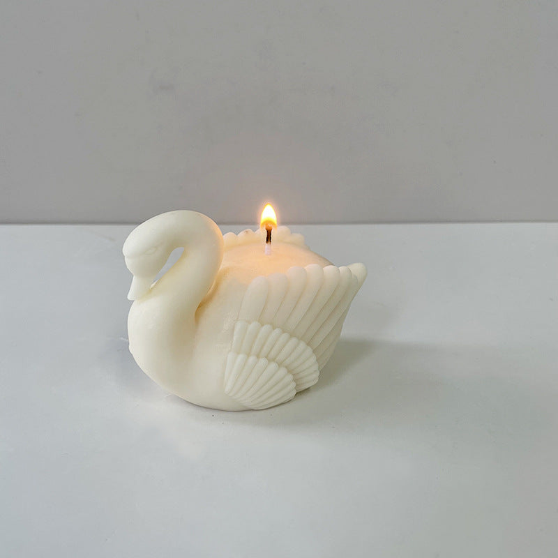 Swan Candle Holder Mold 天鵝燭台模具