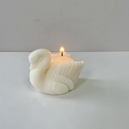 Swan Candle Holder Mold 天鵝燭台模具