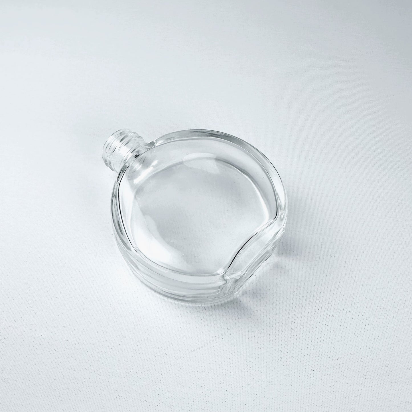 70ml Flat Circle Diffuser Glass bottle 扁圓形玻璃擴香瓶 (連蓋及內塞)