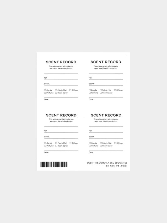 Sticker [ST-CW12] - Scent Record Label (Square) Square scent record label
