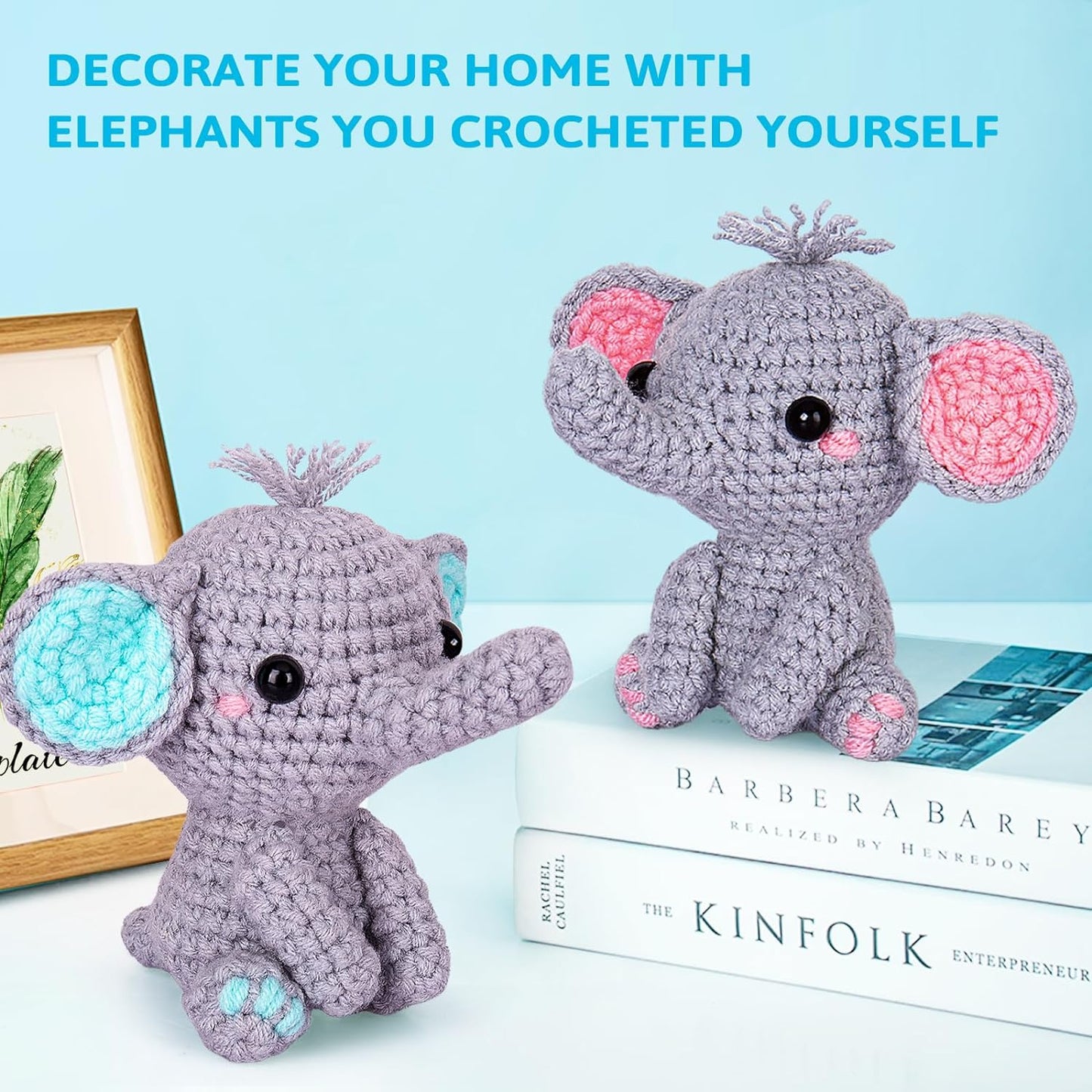 Crochet DIY Kit 針織DIY材料包 - Elephant Family 大象家族