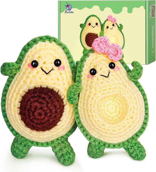 Crochet DIY Kit 針織DIY材料包 - Avocado Couple 牛油果情侶