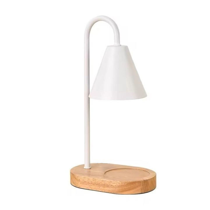 Wood Base Candle Lamp White 木座白色融蠟燈