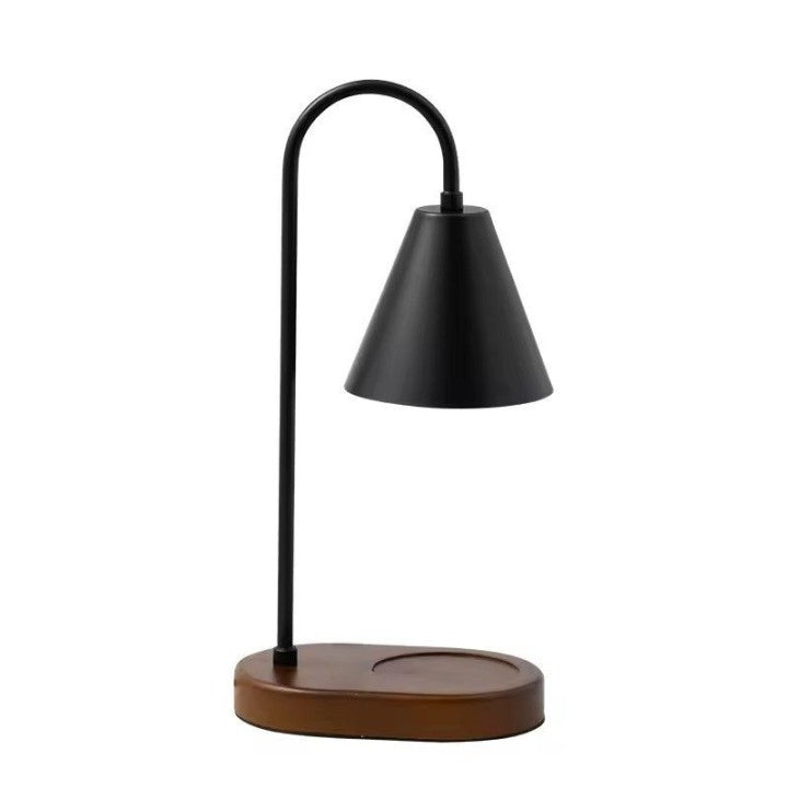 Wood Base Candle Lamp Black 木座黑色融蠟燈