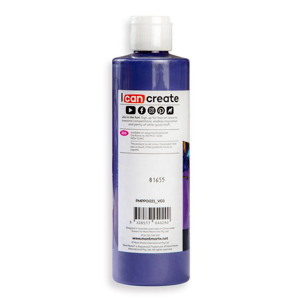 Mont Marte Pouring Acrylic Paint 丙烯流體畫顏料 240ml - Dark Purple 深紫色