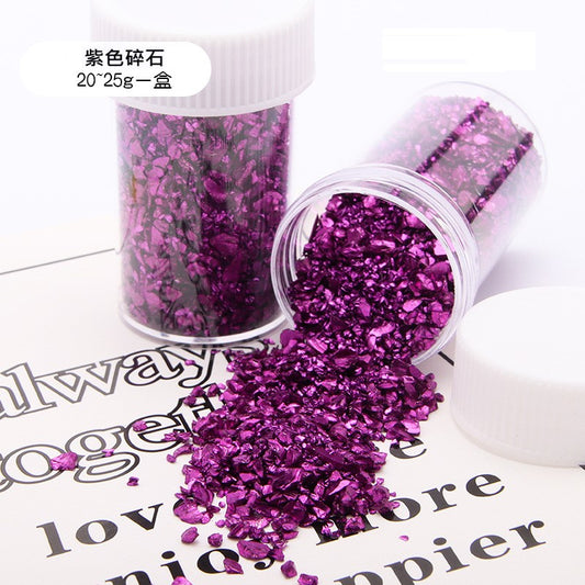 Lilac Decorative Rubble for Resin purple metal decorative gravel