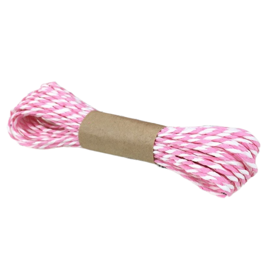 Paper Packaging Rope (Pink) pink and white packaging rope
