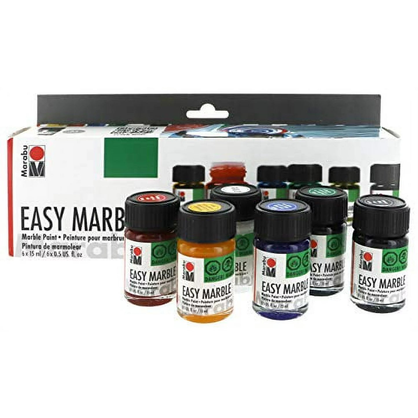 Marabu Easy Marble Paint Starter Set - 簡易大理石顏料入門套組 15ml