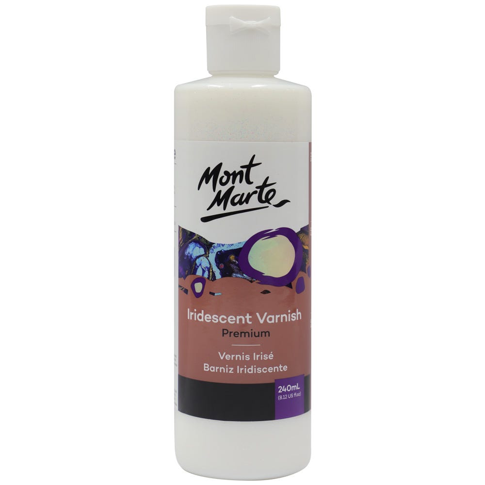 Mont Marte Iridescent Varnish 虹彩閃粉清漆 - 240ml