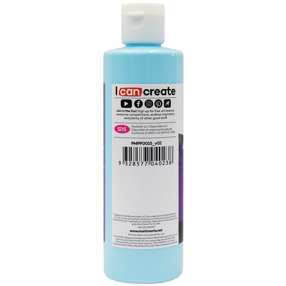 Mont Marte Pouring Acrylic Paint 240ml - Light Blue