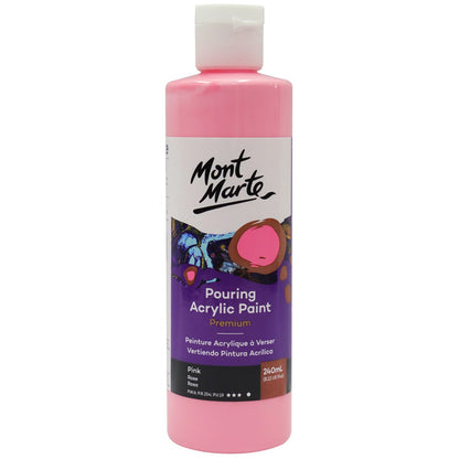 Mont Marte Pouring Acrylic Paint 240ml - Pink