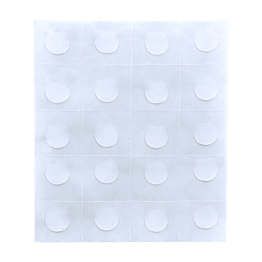 Glue Dots (Sheet) Wax Core Glue Dots (Transparent) - NEW