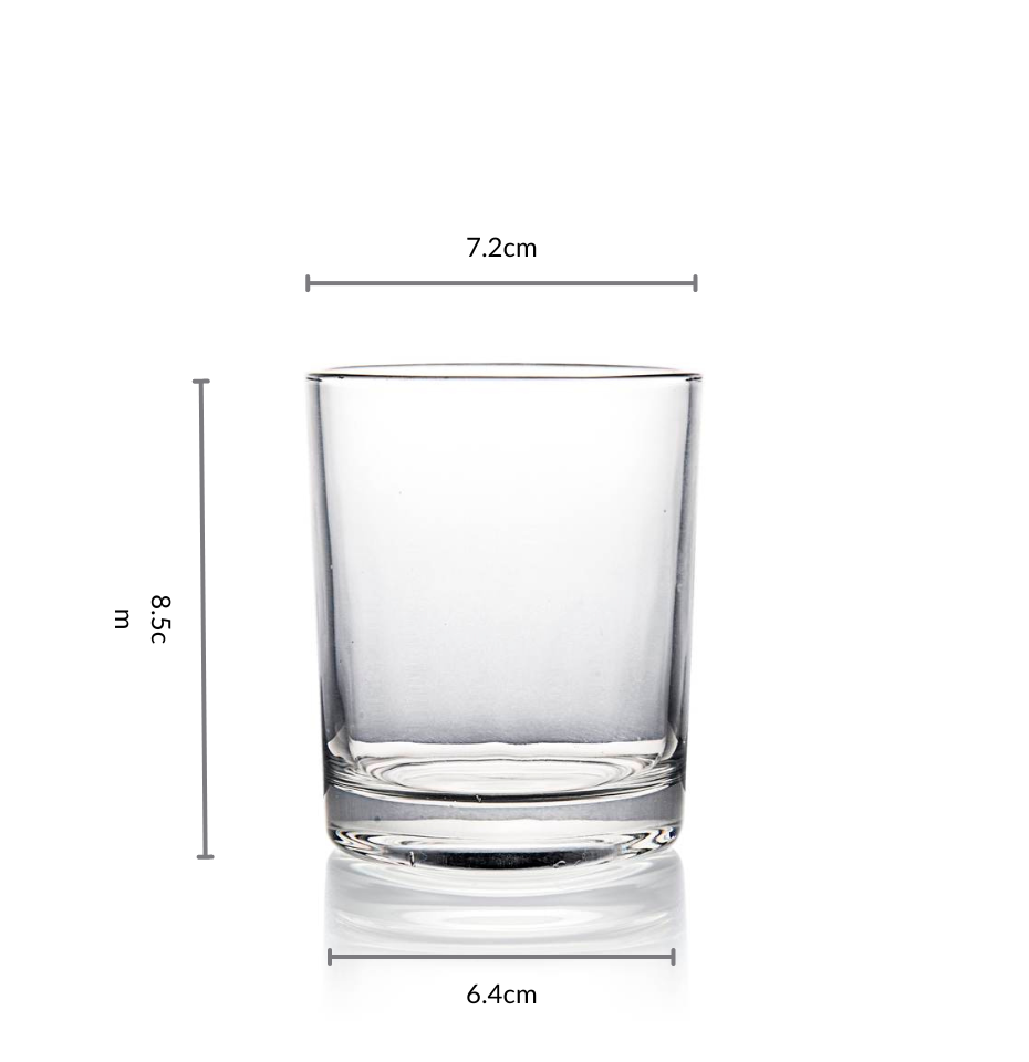 225ml Clear Glass Tumbler clear glass