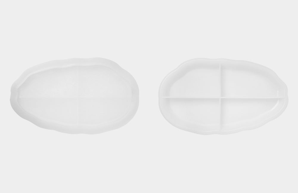 CW -  Oval Handmade Tray Silicone Mold (1-Cavity)  橢圓形手工托盤矽膠模具（1件）