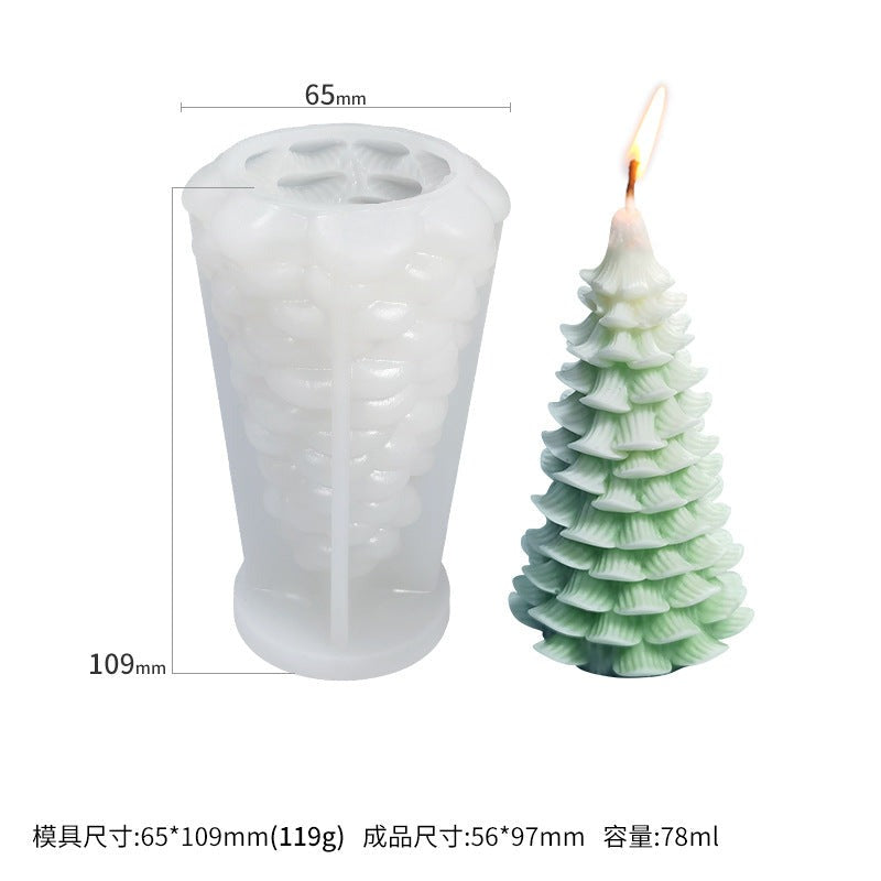 Small Christmas tree mold No.1 Small Christmas tree mold - thin one piece/thick two components