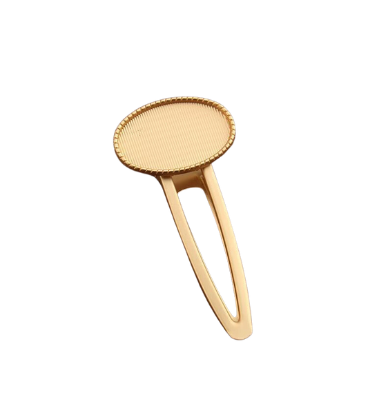 Hairpin Oval gold oval hairpin