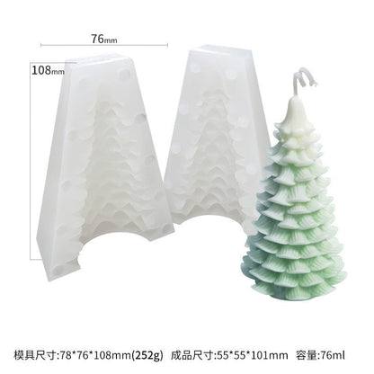 Small Christmas tree mold No.1 Small Christmas tree mold - thin one piece/thick two components
