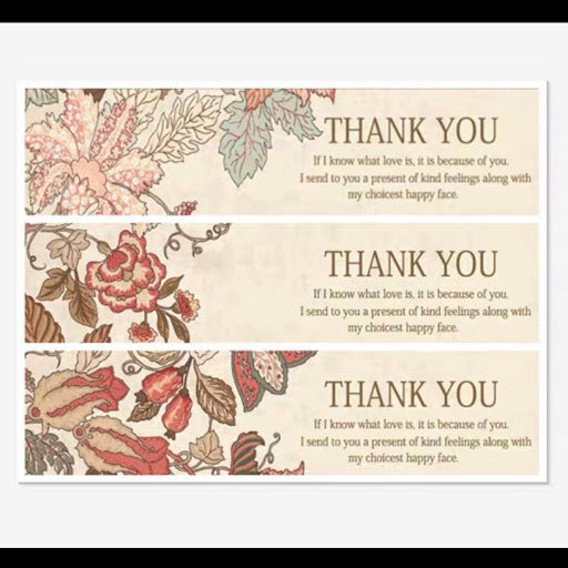 Sticker 貼紙 [ST-N05] - Long Strip THANK YOU Sticker 長條型THANK YOU貼紙